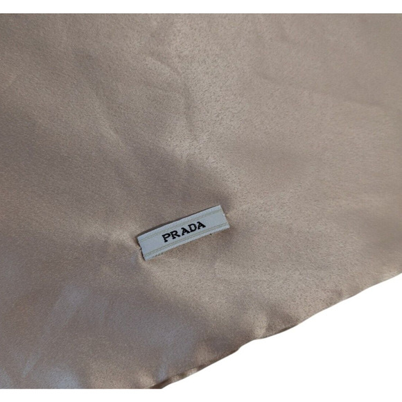 Prada Blush Pink Satin Dust Bag 13 x 15 Silk Handbag Storage Travel Organization - Picture 3 of 6